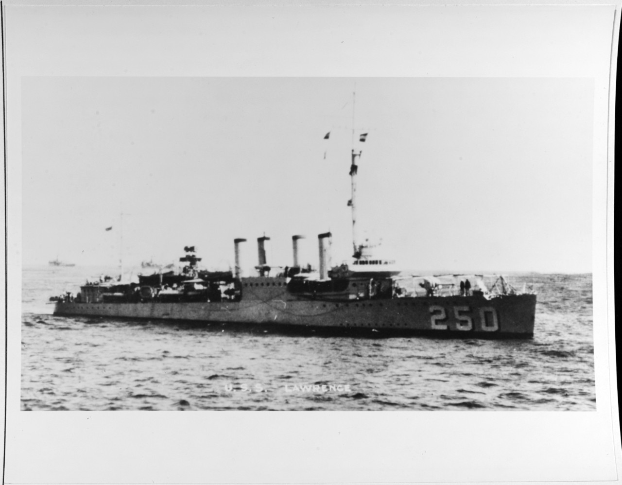 USS LAWRENCE (DD-250) 1921-1946.