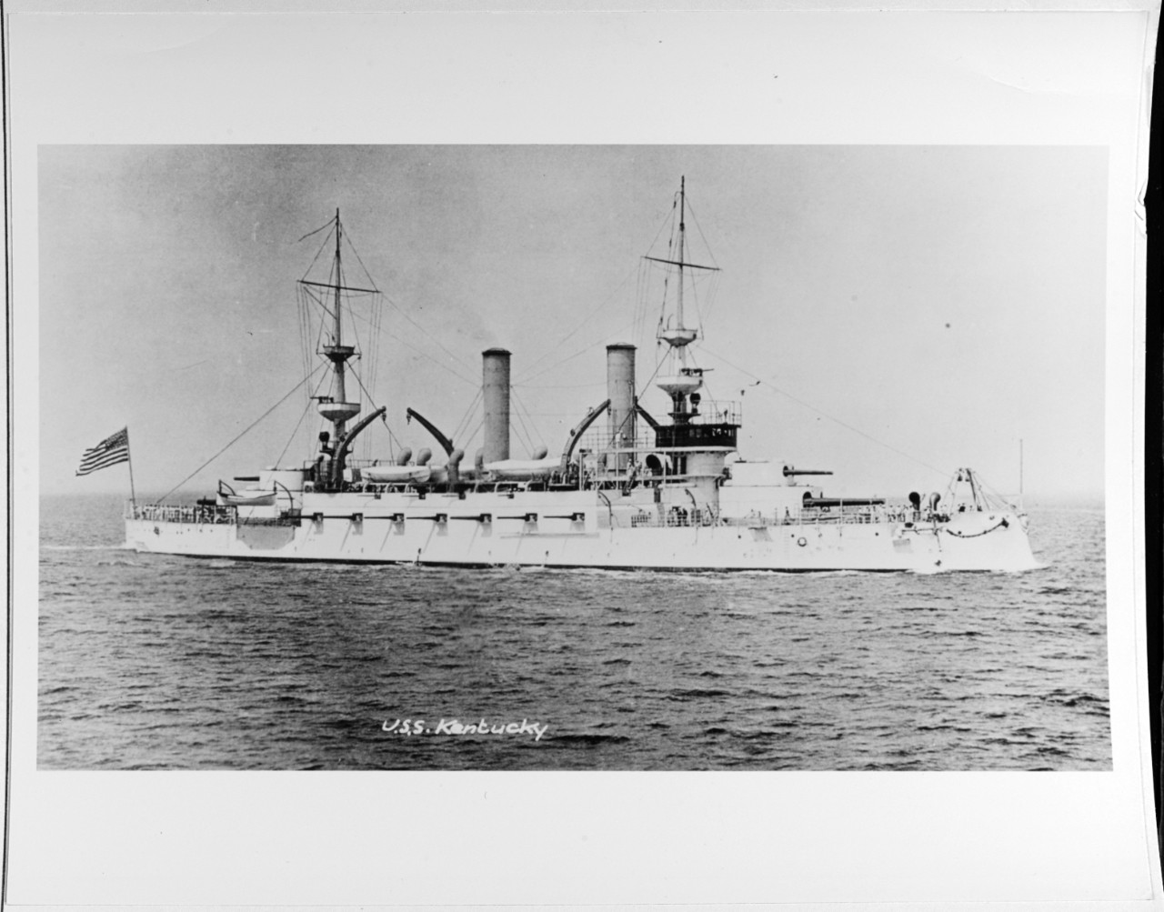 USS KENTUCKY (BB-6) 1900-1933.