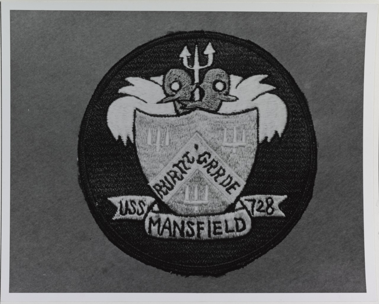 Insignia:  USS MANSFIELD (DD-728)