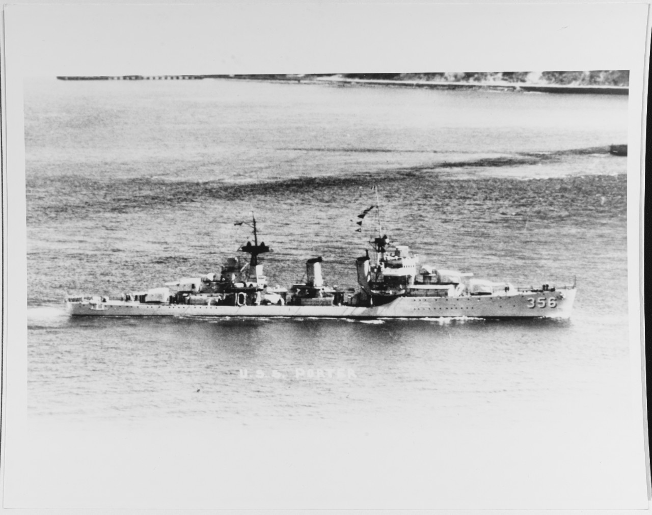 USS PORTER (DD-356).