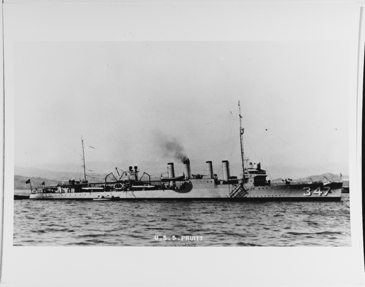 USS PRUITT (DD-347).