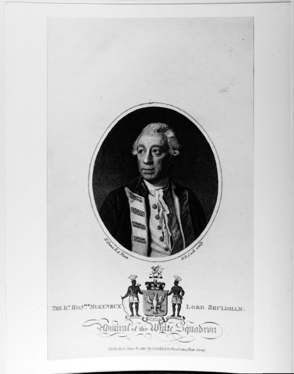Molyneux Shuldham, Lord Shuldham (1717-1798), British Admiral