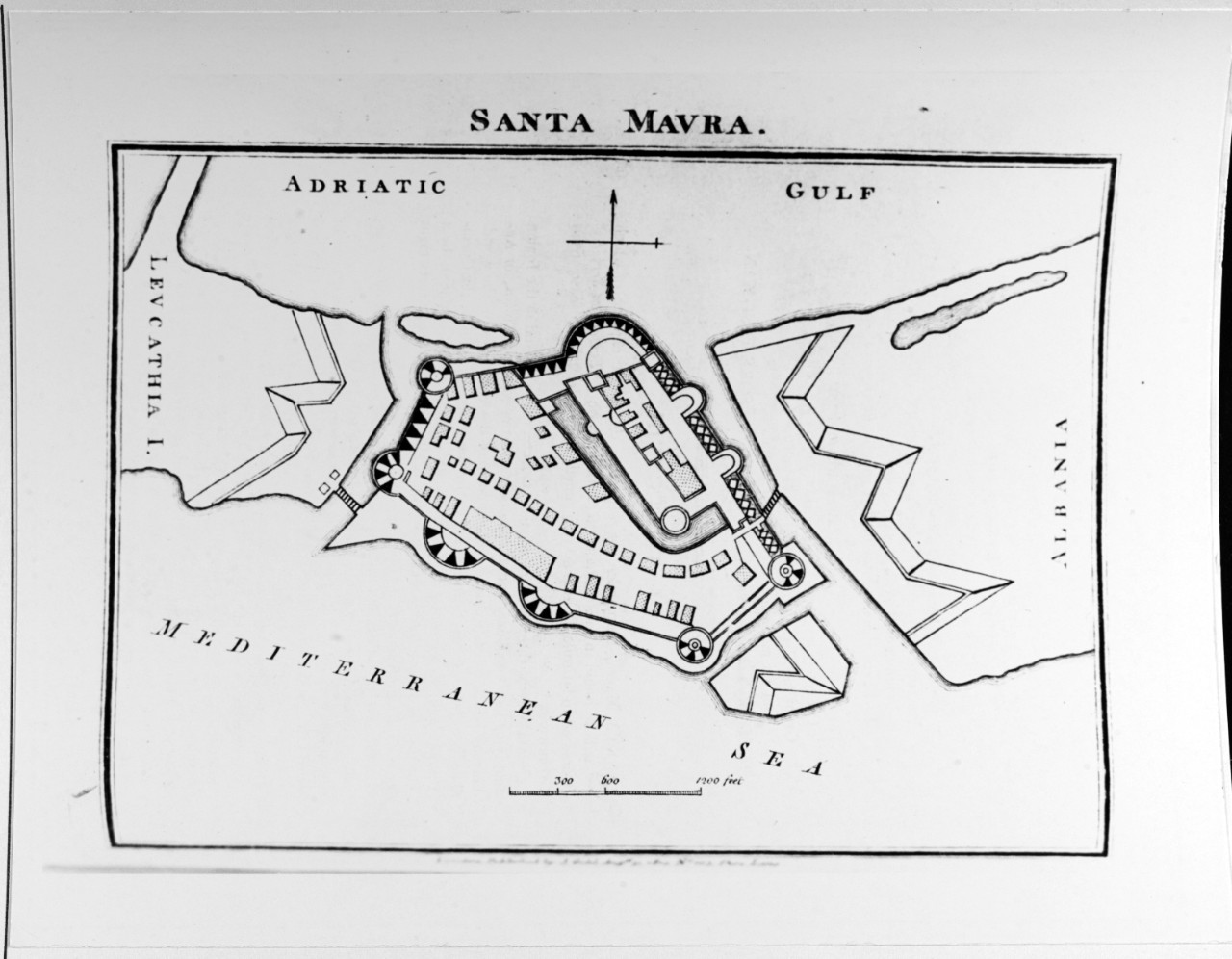 Plan of the Citadel of Santa Mavra, in the Ionian Sea
