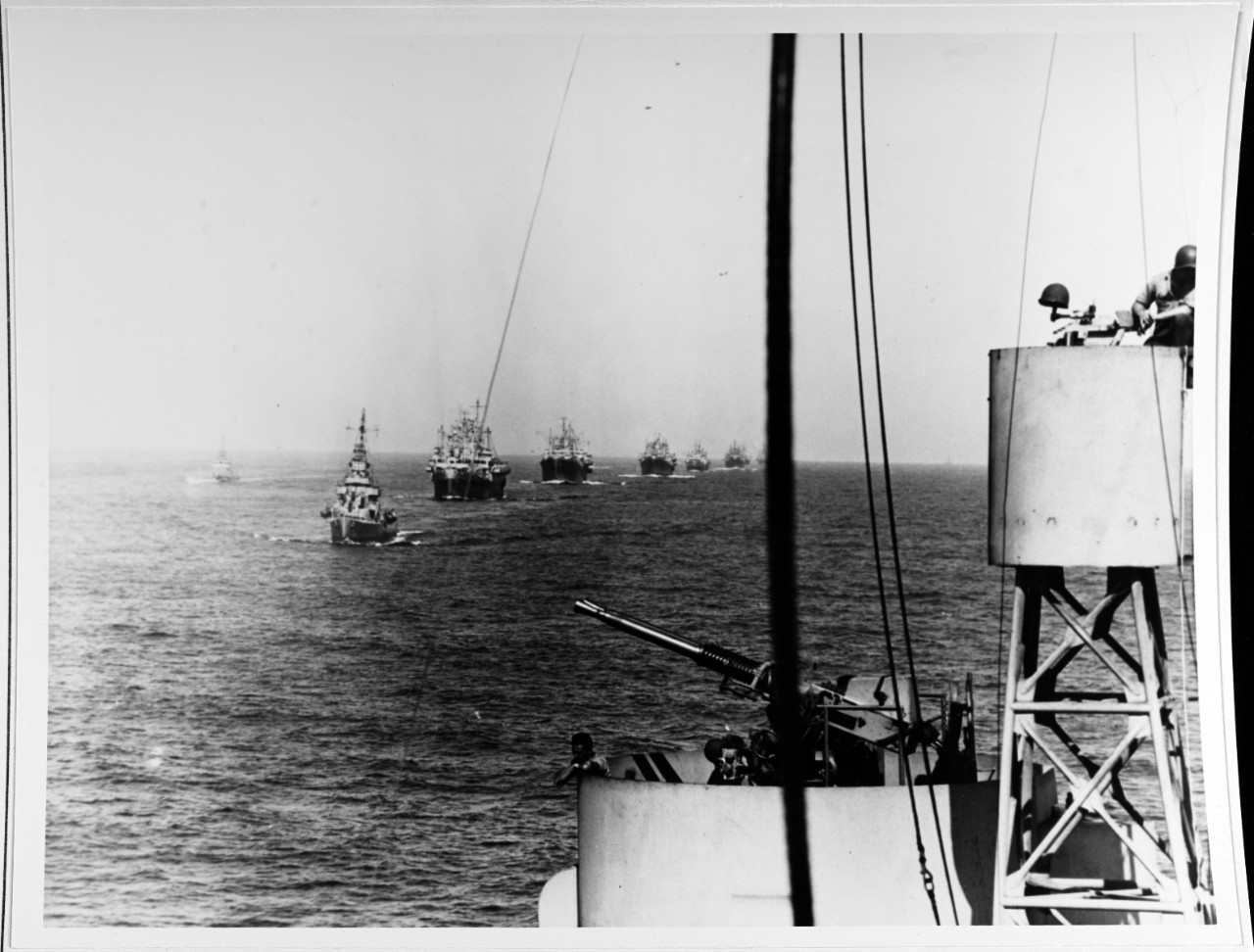 Photo #: NH 68943  Naval Convoy Heading for Sicily