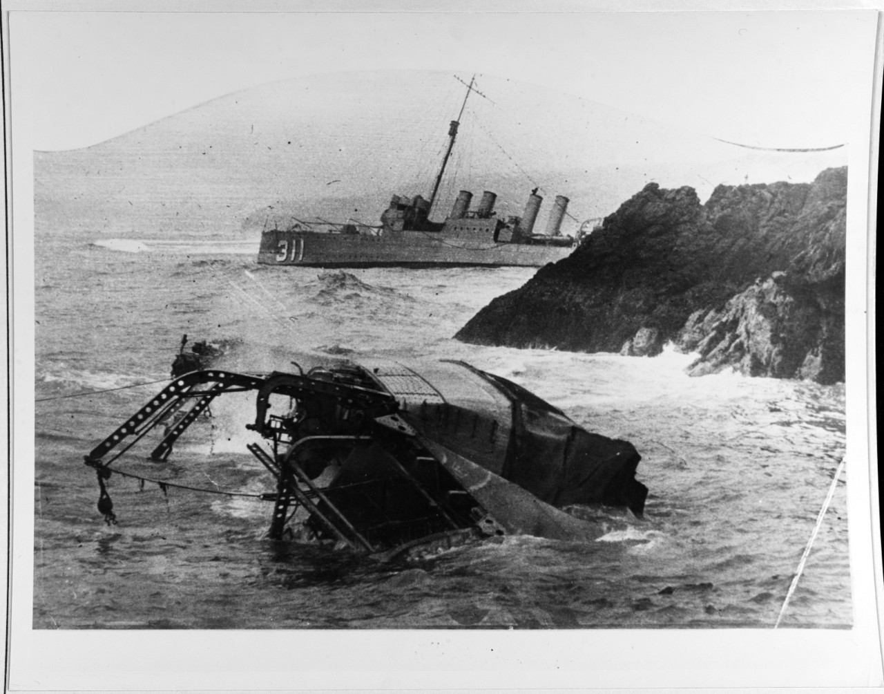Photo #: NH 69059  Honda Point Disaster, September 1923