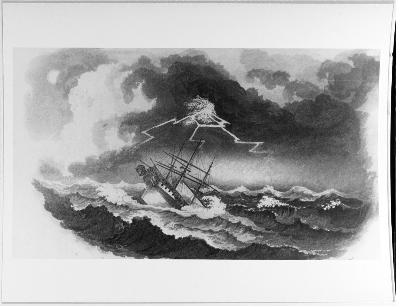 "H.M.S. CLEOPATRA In A Storm"