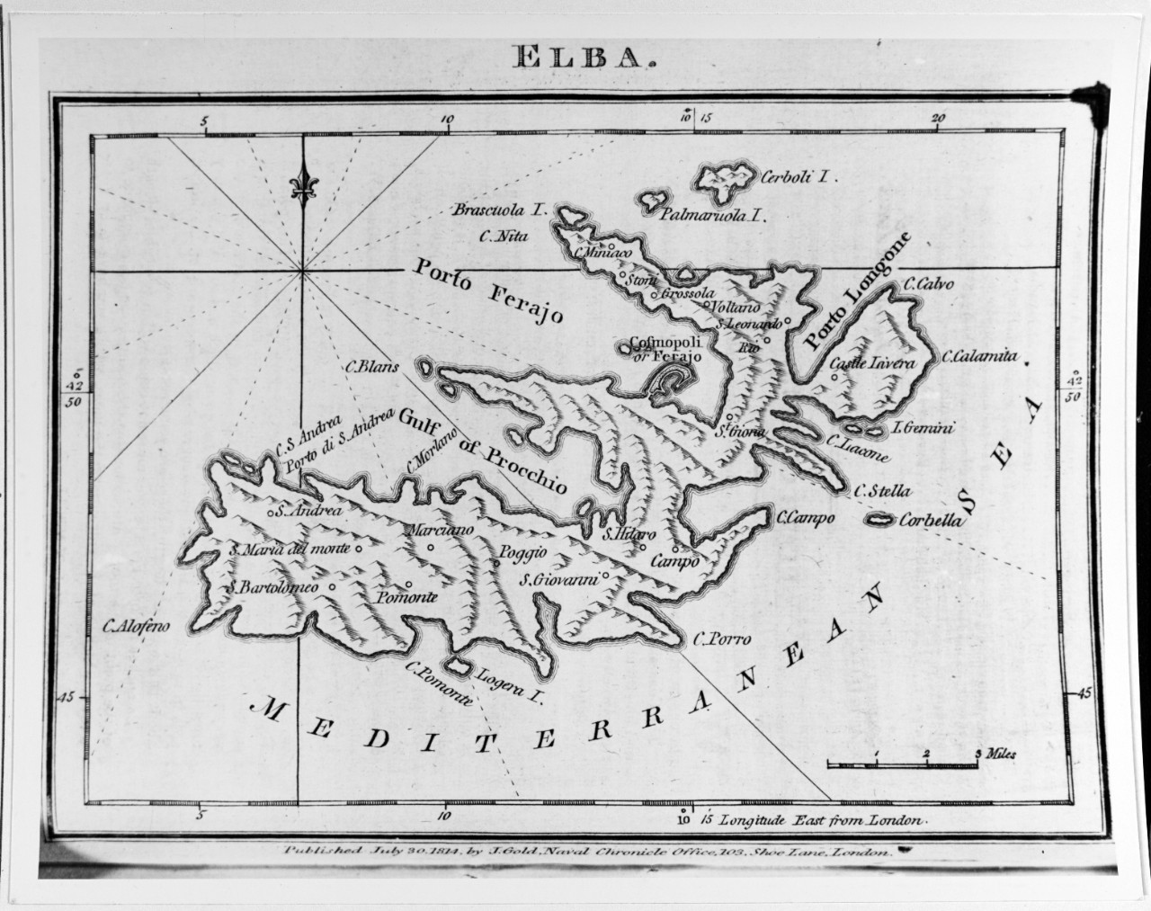 Map of Elba