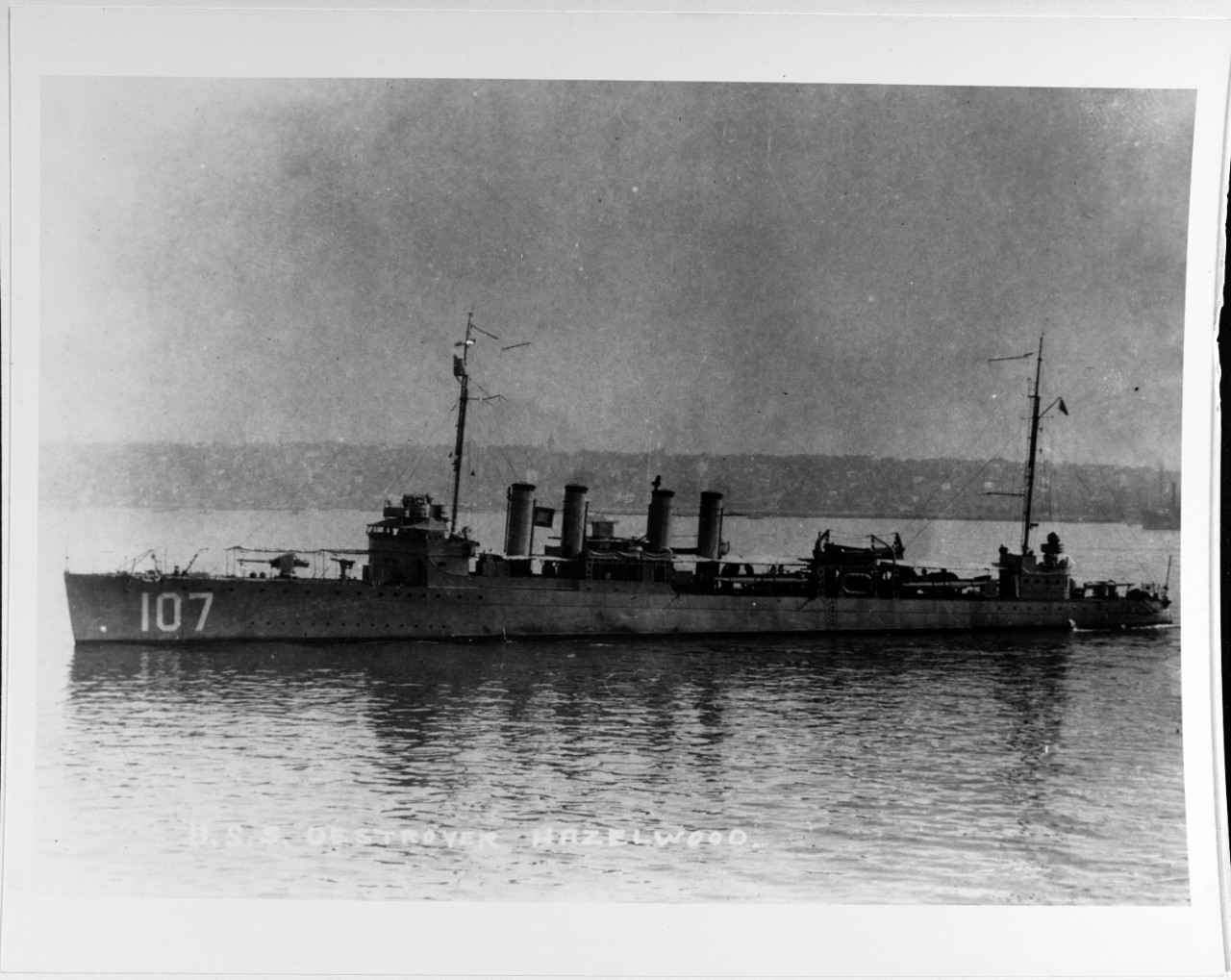 USS HAZELWOOD (DD-107)