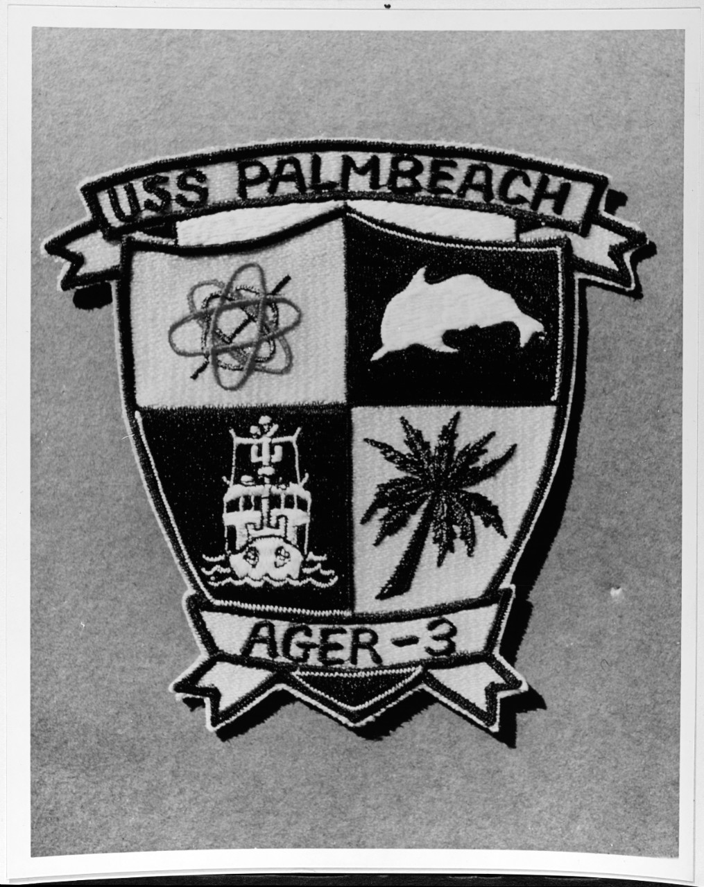 Insignia:  USS PALM BEACH (AGER-3)