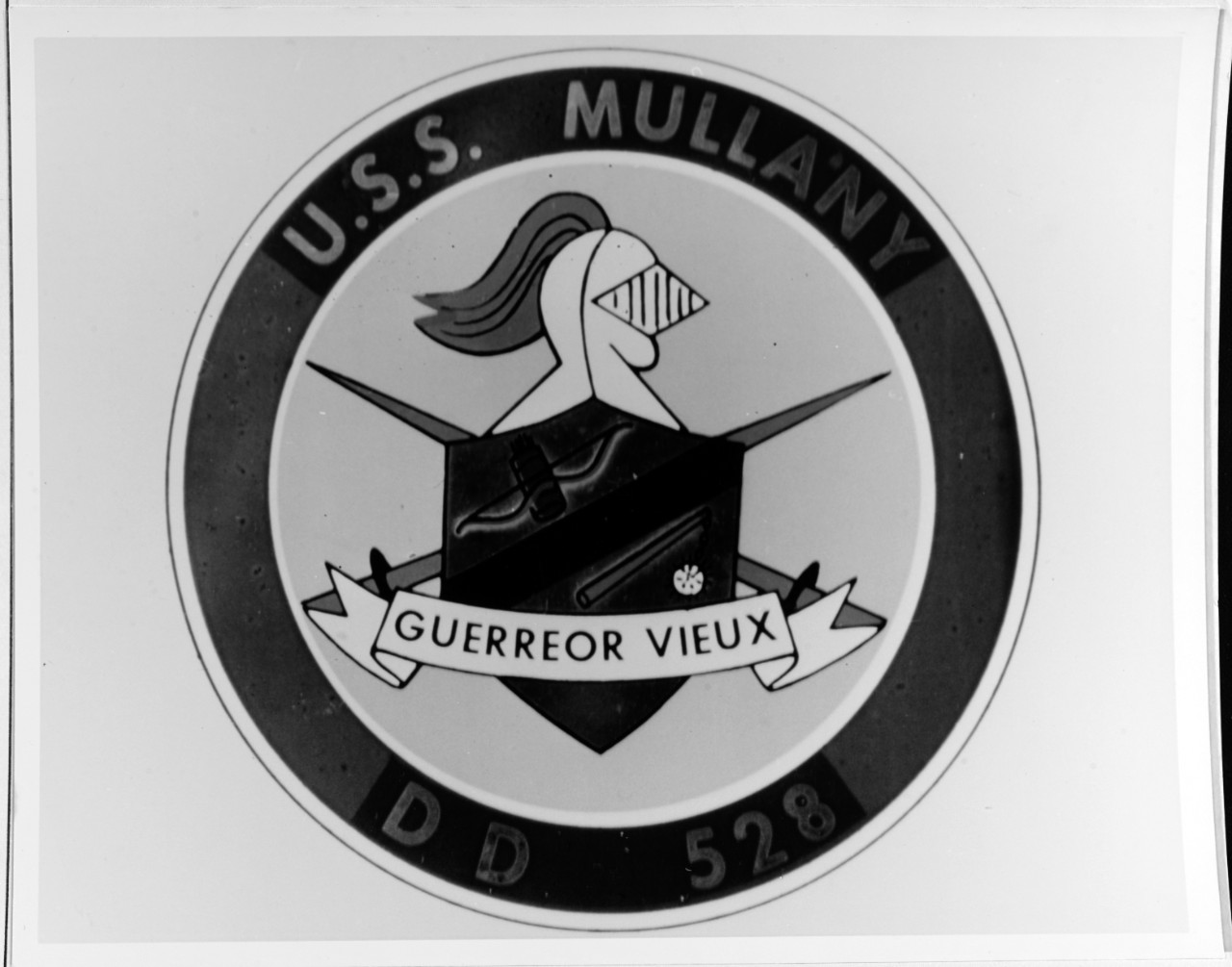 Insignia:  USS MULLANY (DD-528)