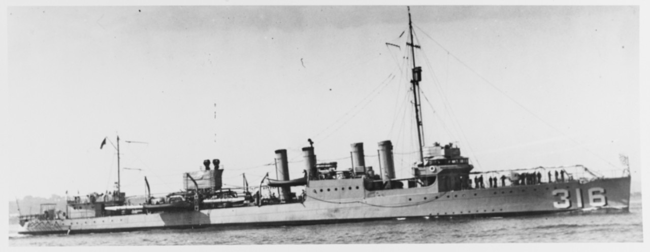 USS SLOAT (DD-316)