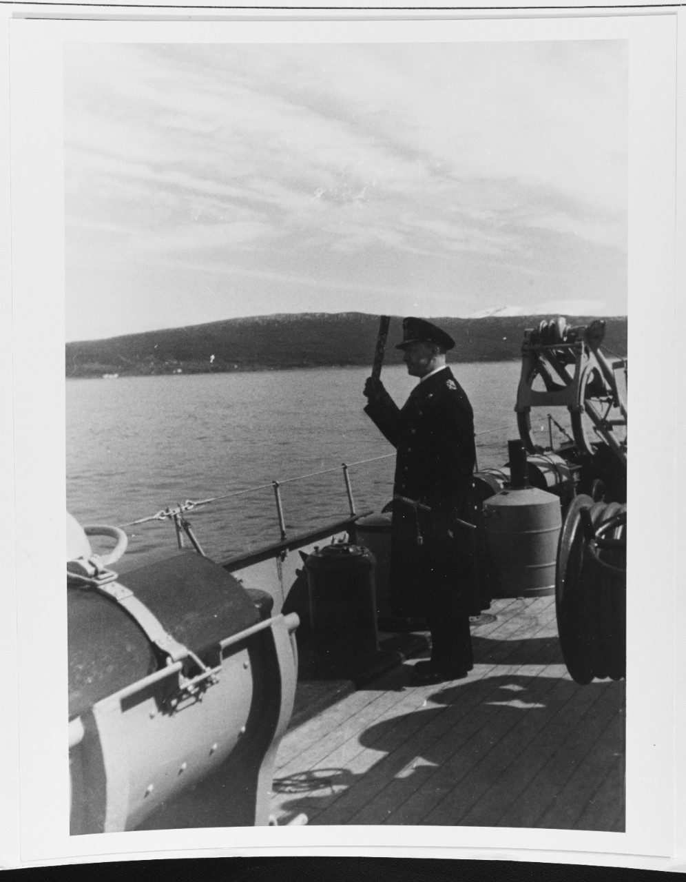 German Grand-Admiral Raeder Aboard A Minesweeper.