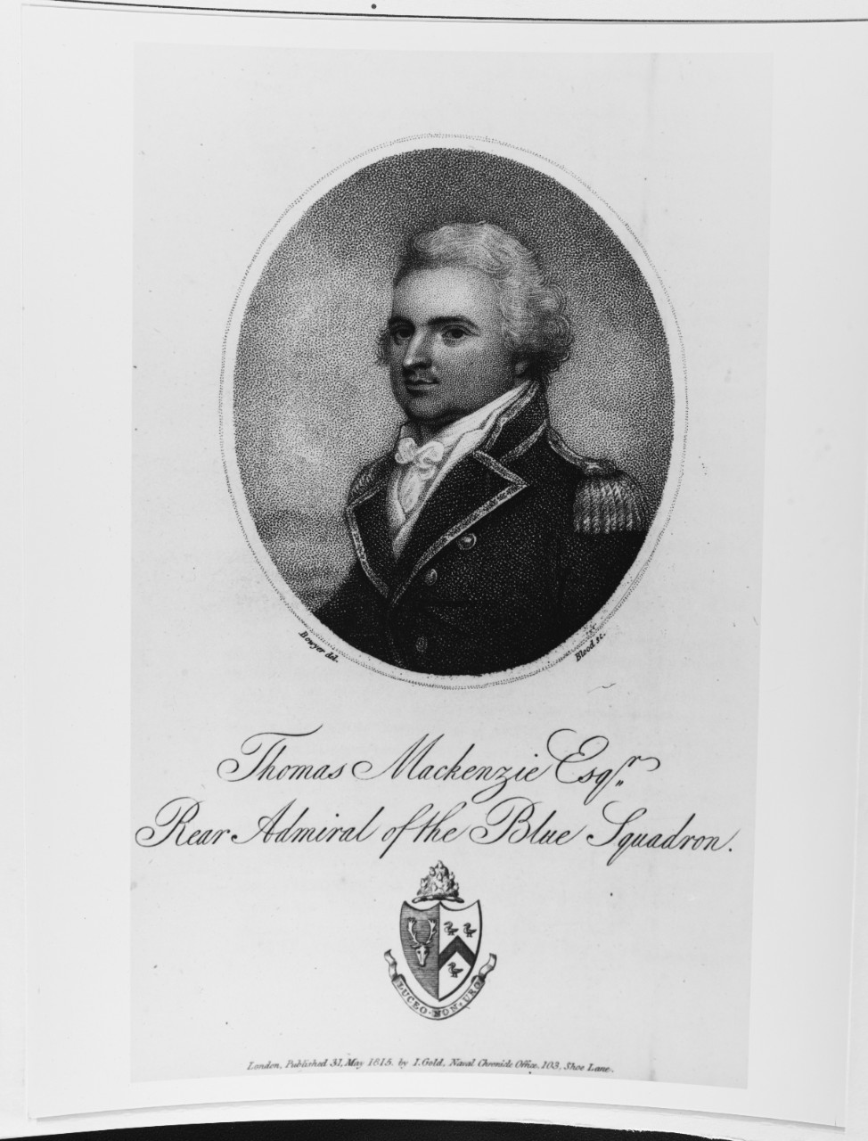Thomas Mackenzie (1753-1813) British Naval Officer.