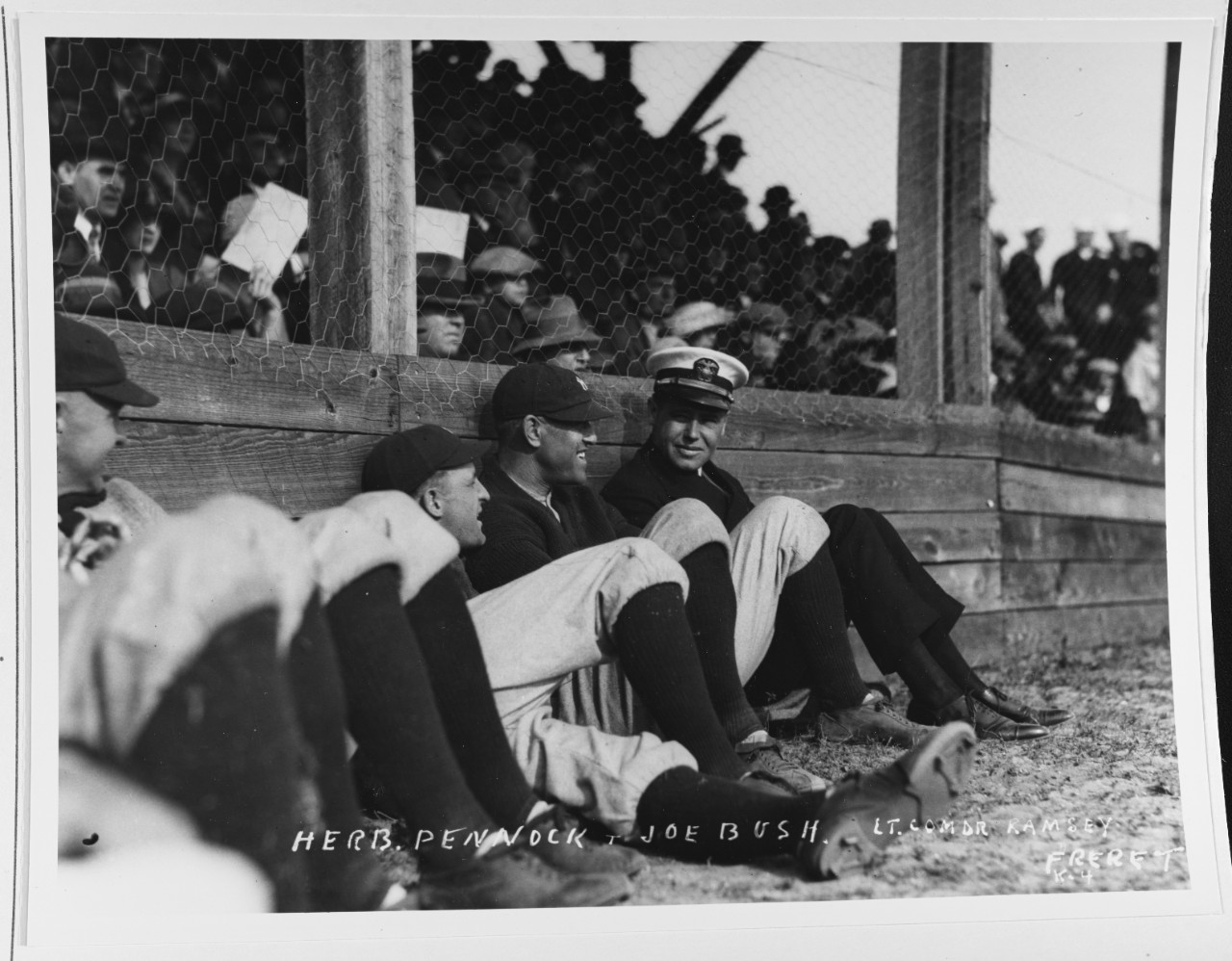 New York "Yankees" baseball team pitchers Herb Pennock and Joe Bush