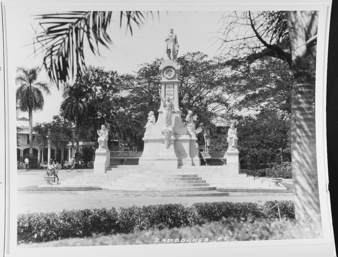 Monument dedicated to Jose Rizal (1861-1896) in Zamboanga, Philippine Islands.