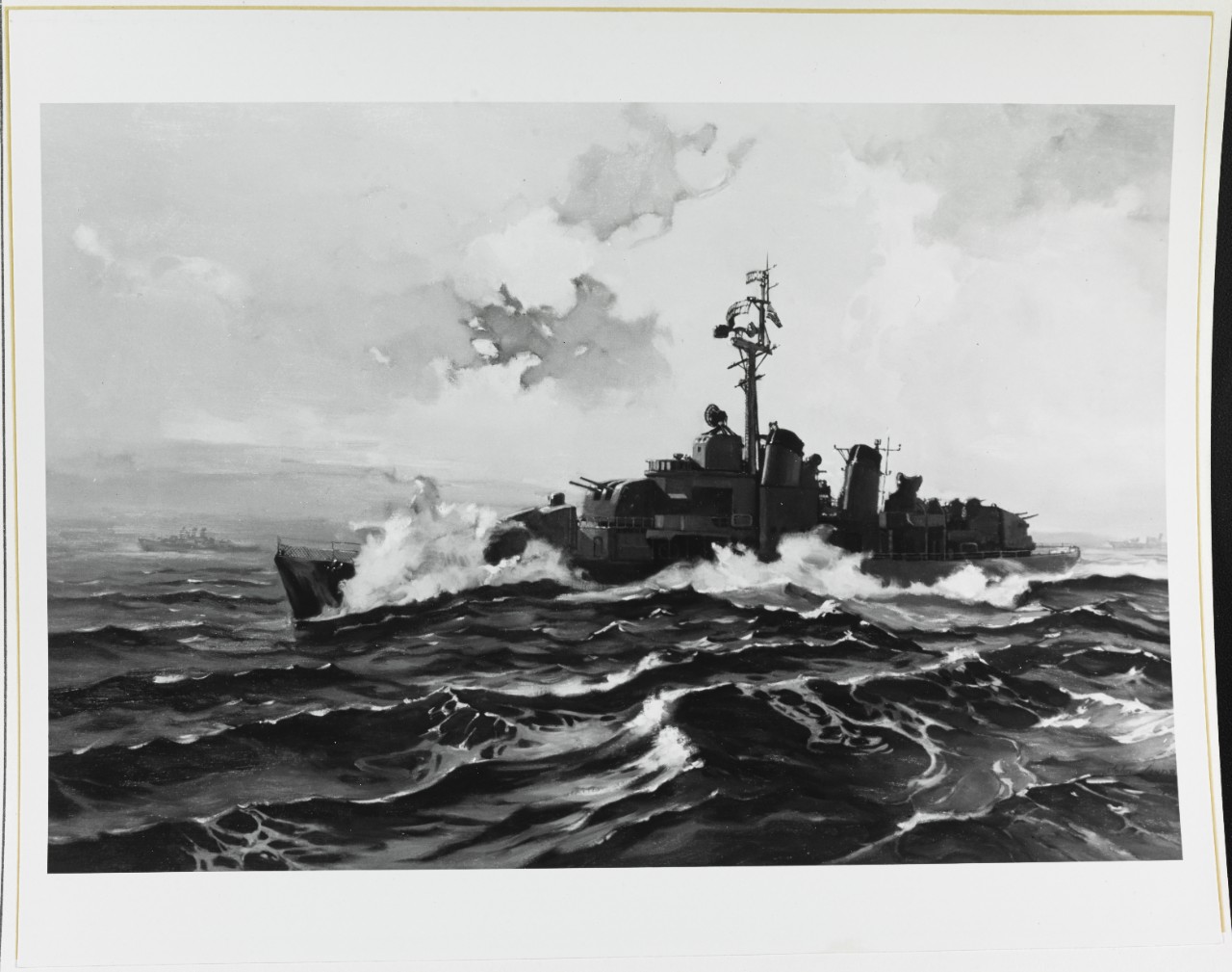 The USS INGRAHAN (DD-694) in rough seas