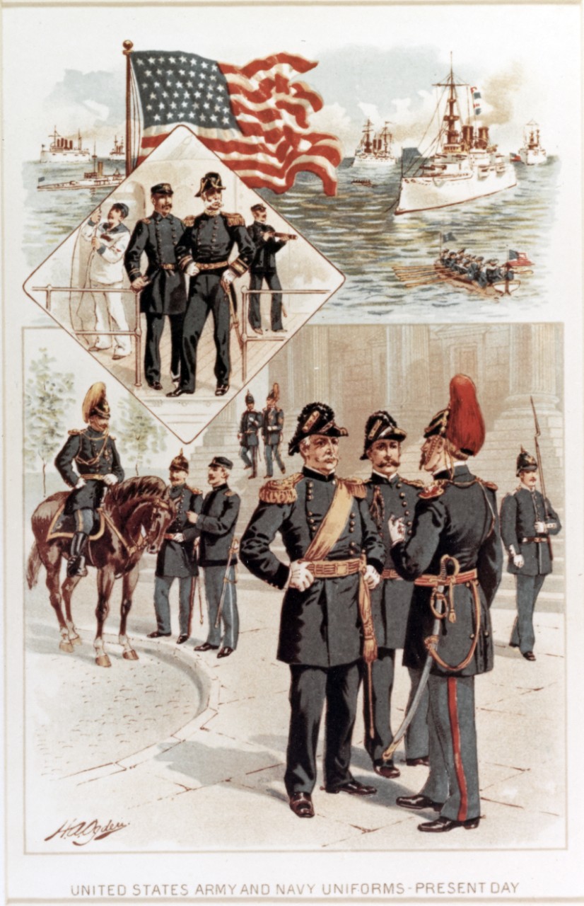 United States Army and Navy uniforms-present day