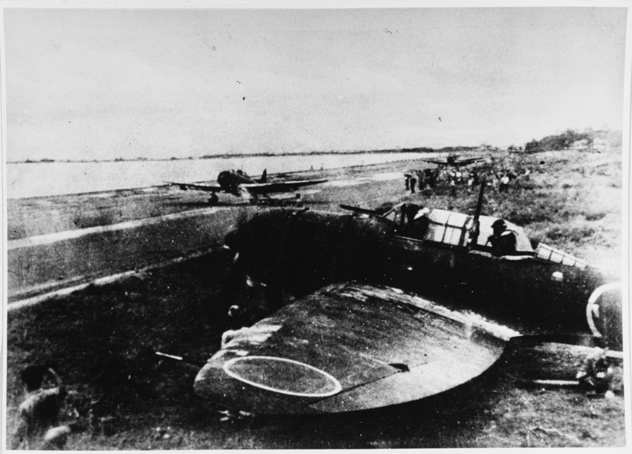 Japanese Kamikaze "VAL" dive bombers.