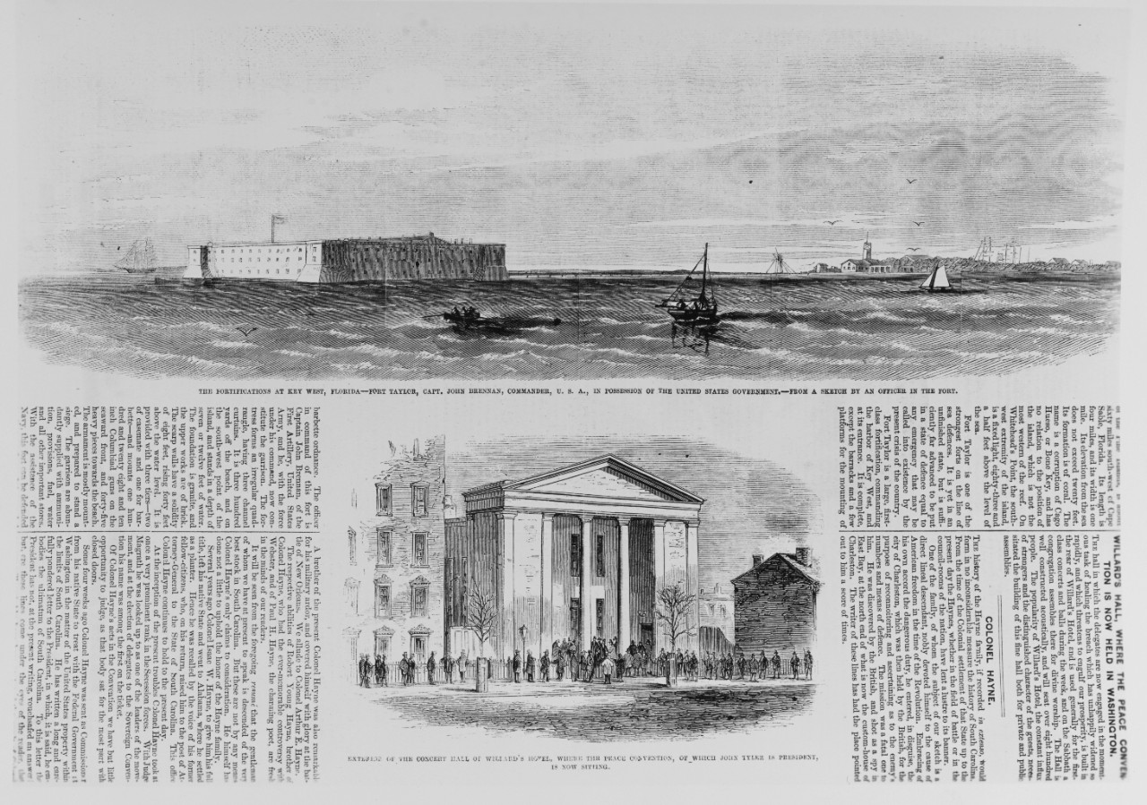 Fort Taylor in Key West, Florida, 1861.