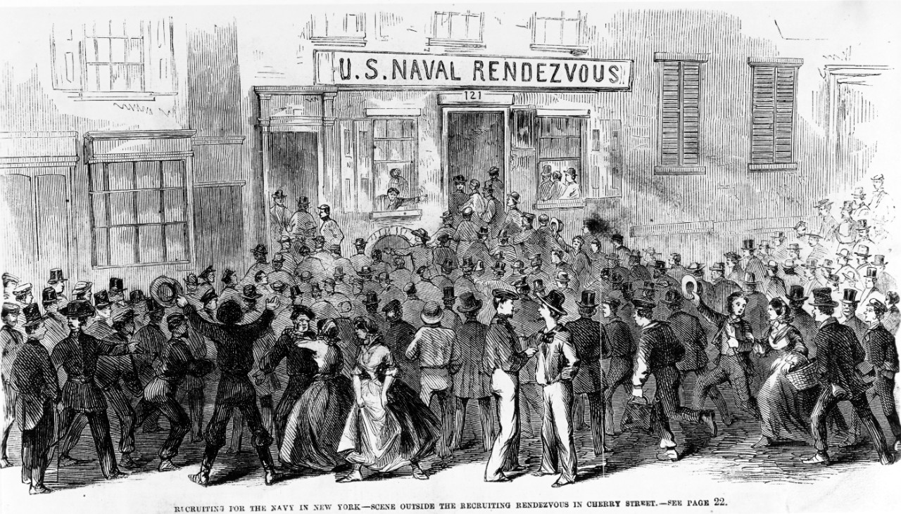 Recruiting for the Navy in New York