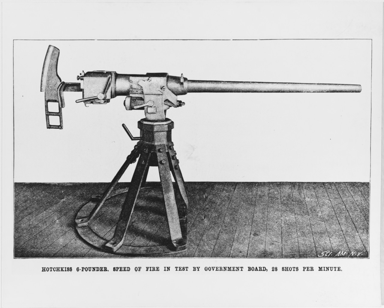 Hotchkiss six-PDR. rapid fire gun
