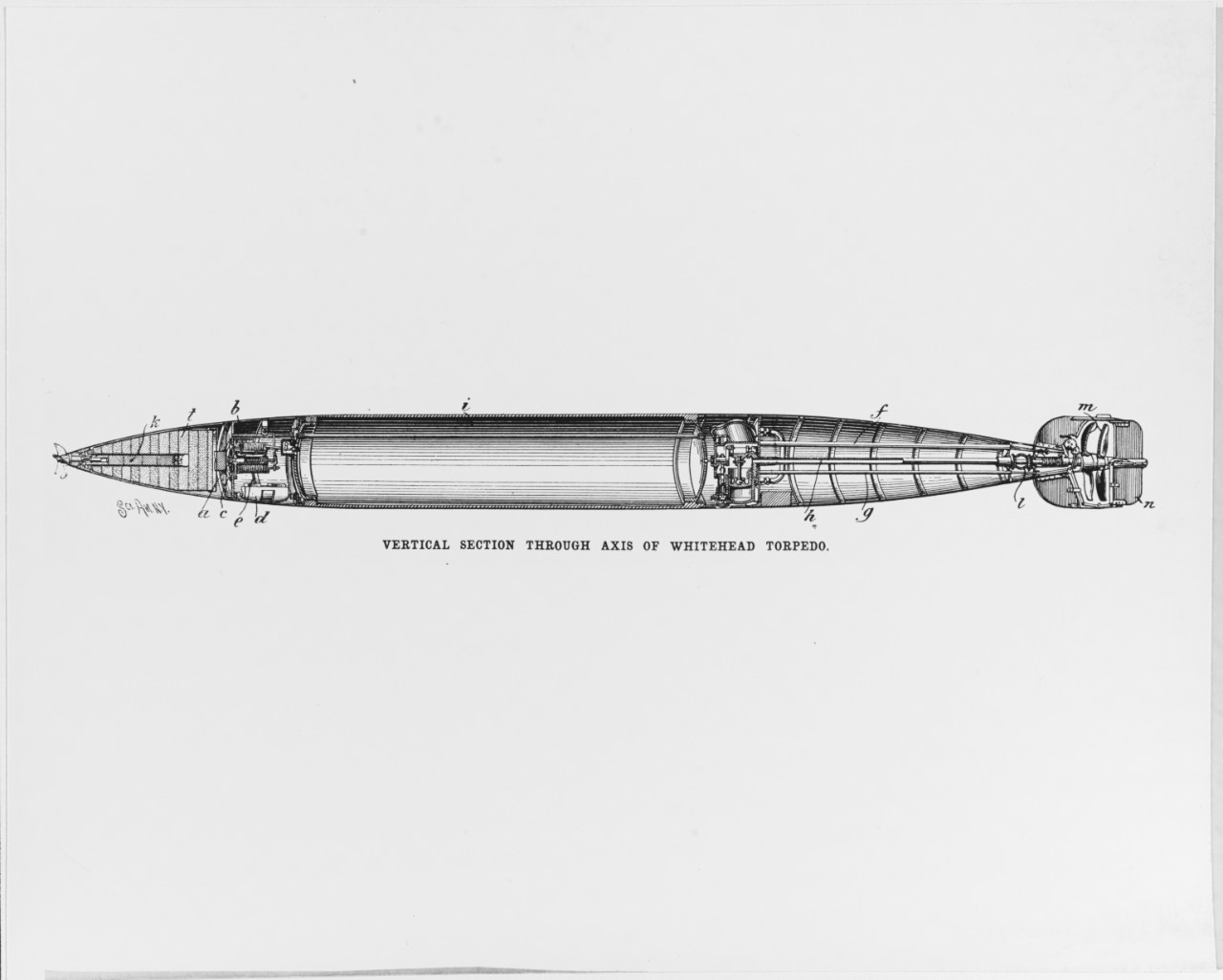 Whitehead automobile torpedo.