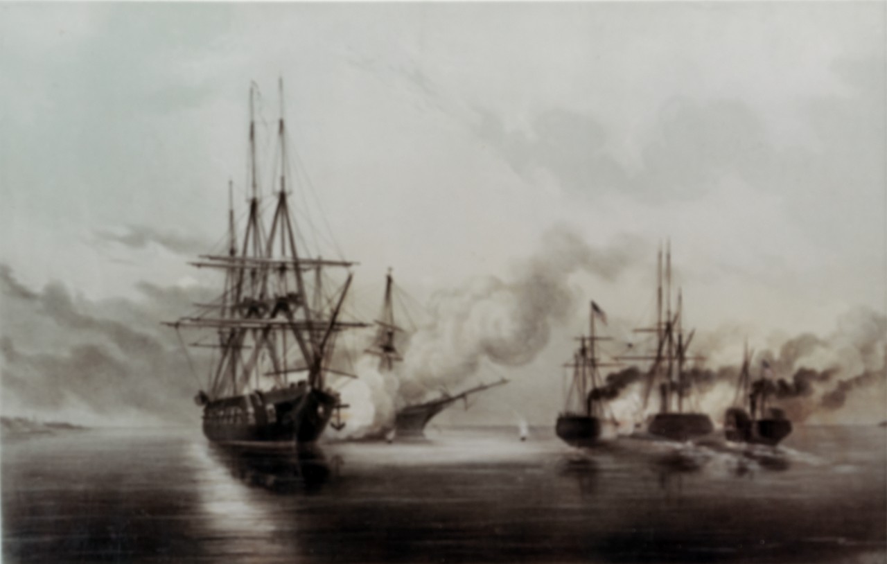 Capture of the Mexican Steamers MARQUES OF HAVANNA and GENERAL MIRAMON, Admiral Marin Commandant