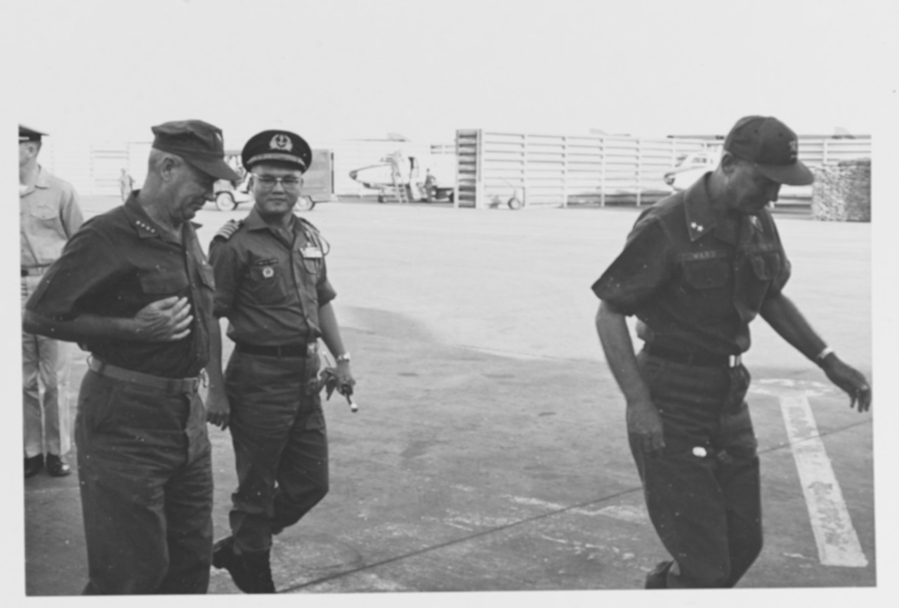 Officers at Saigon Airport