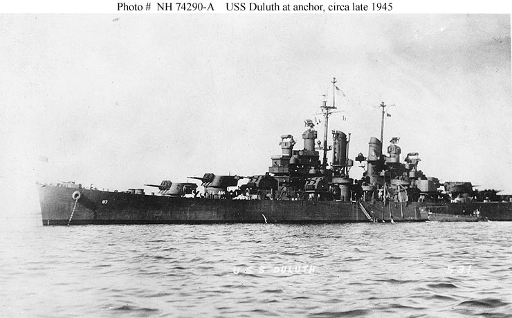 Photo #: NH 74290-A  USS Duluth (CL-87)