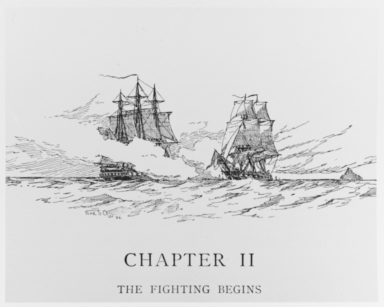 Photo #: NH 74523  Action between USS Hornet and HMS Penguin, 23 March 1815