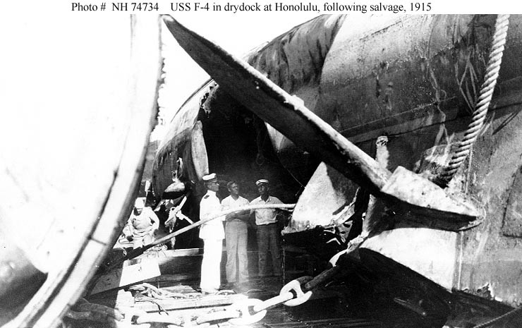 Photo #: NH 74734  Salvage of USS F-4 (SS-23), April-August 1915
