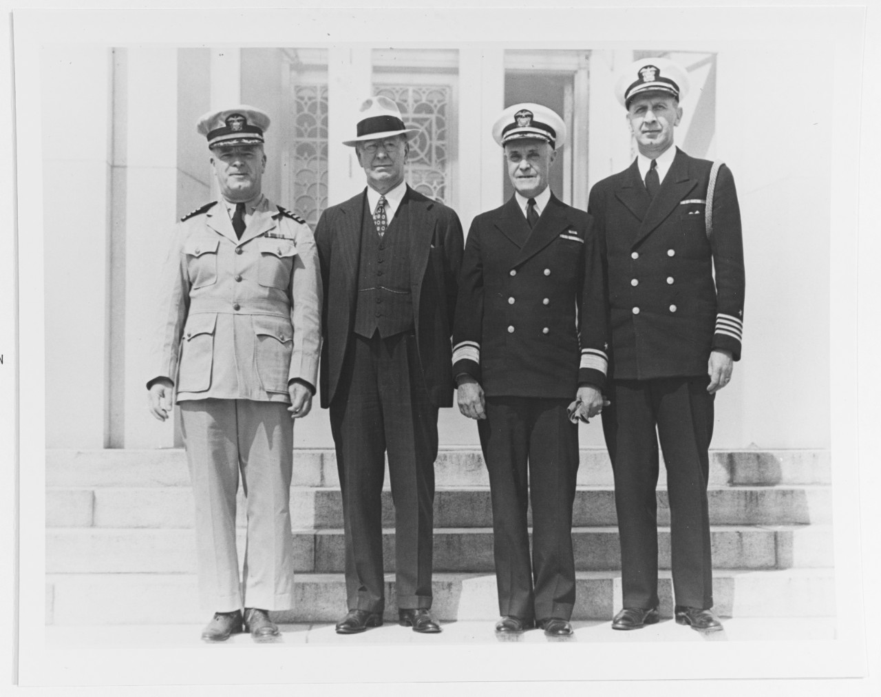 Secretary of the Navy Frank Knox at Carderock, Maryland