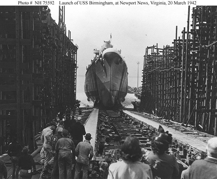 Photo #: NH 75592  USS Birmingham (CL-62)