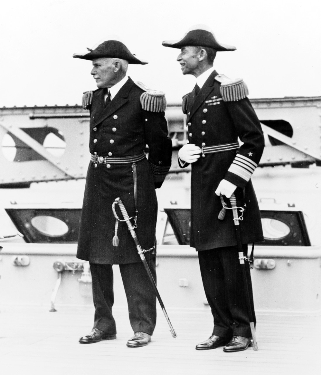 Photo #: NH 75853  Admiral William V. Pratt, USN Admiral Louis McCoy Nulton, USN