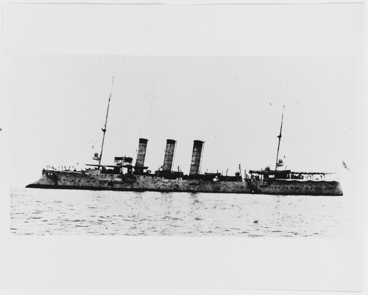 SMS BREMEN (German Cruiser, 1903) in the Caribbean area, in 1914