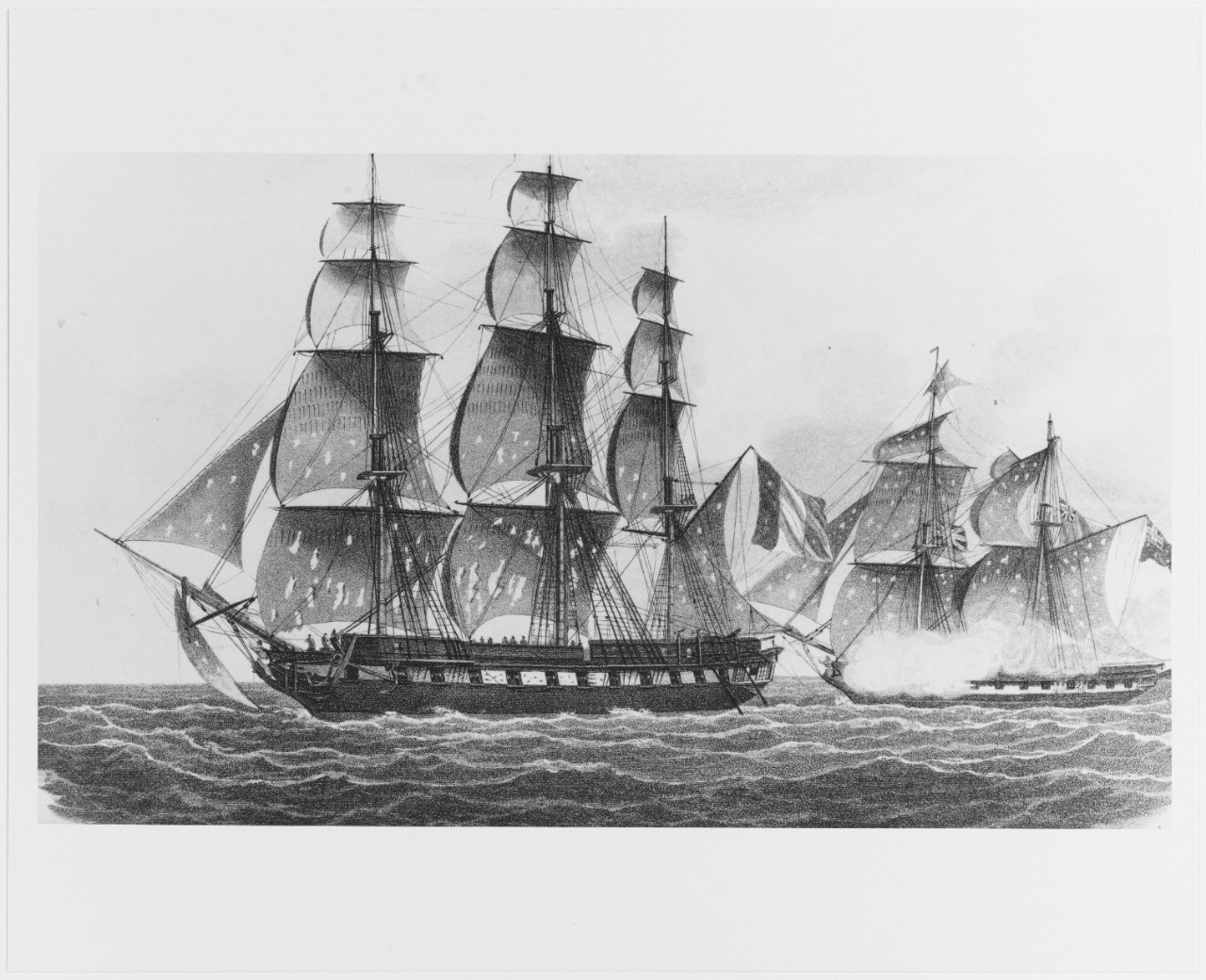 Action between H.M. Sloop PILOT and the French Warship LA LEGERE, June 17, 1815