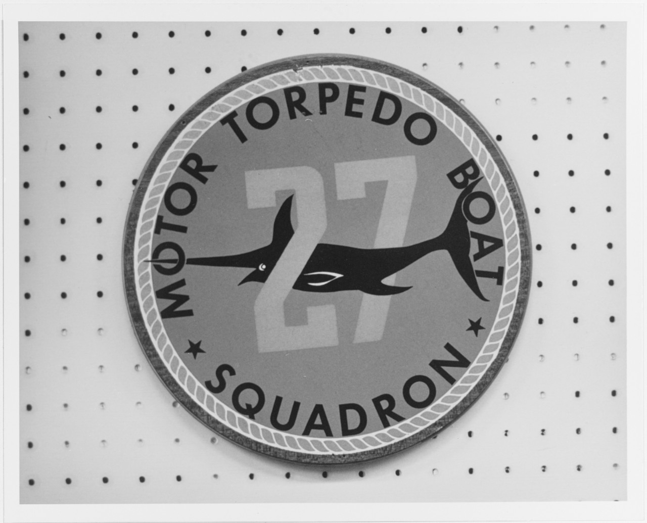 Insignia:  Motor Torpedo Boat Squadron 27 (MTB RON 27)