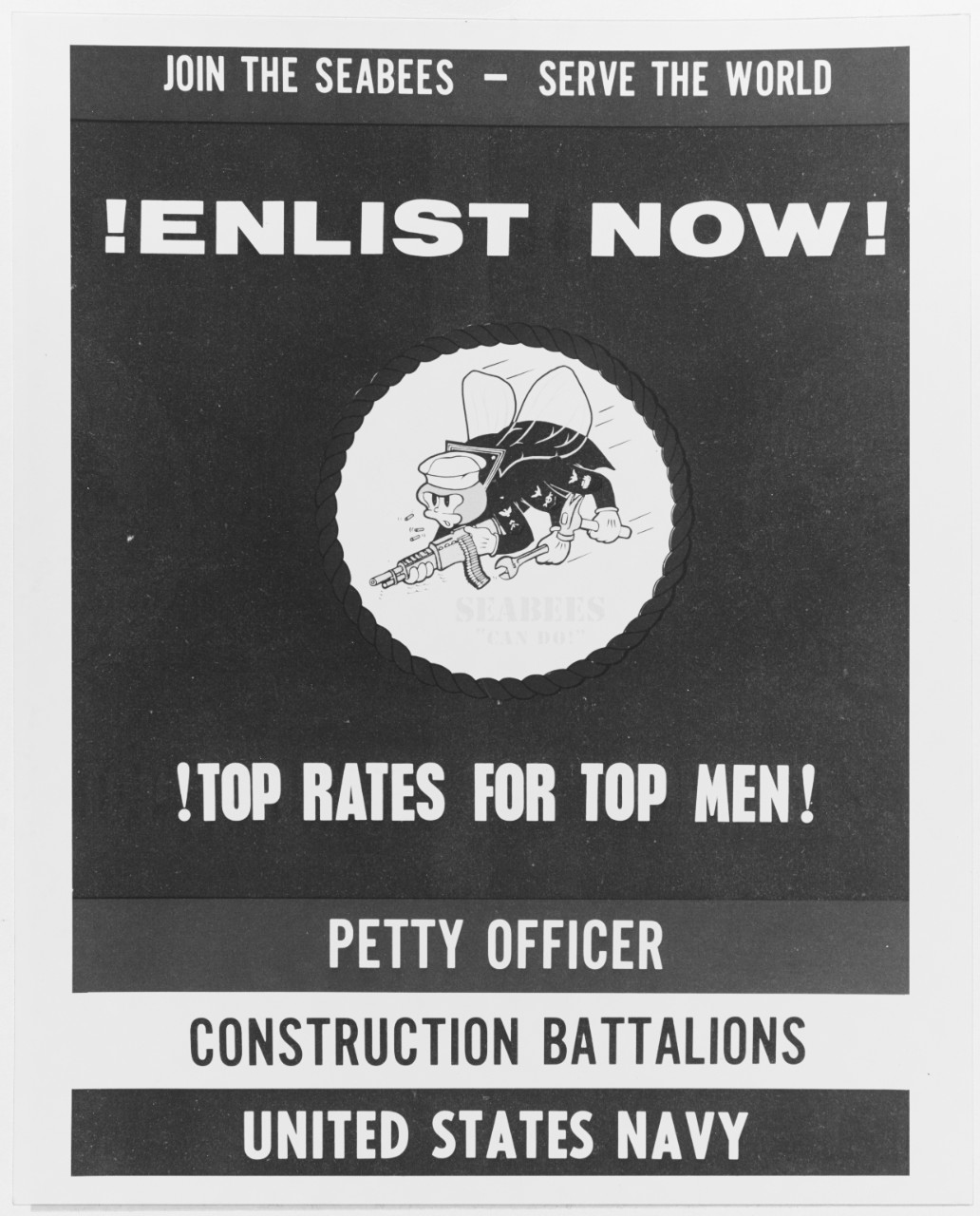 Recruiting poster:  Seabees