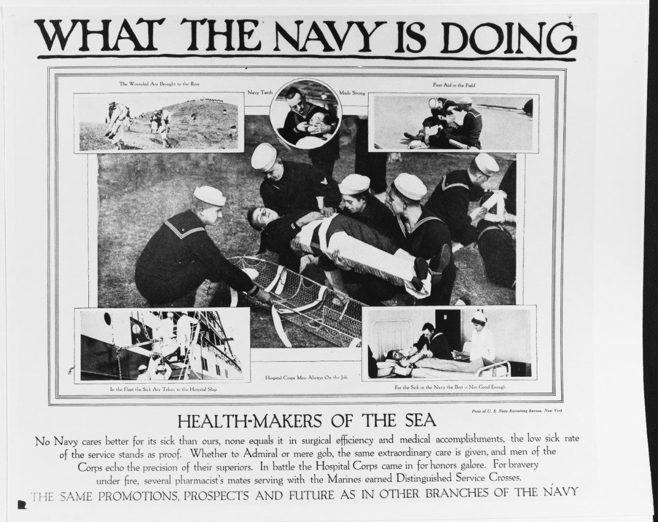 Recruiting Poster: What the Navy is Doing: Health-Makers of the Sea