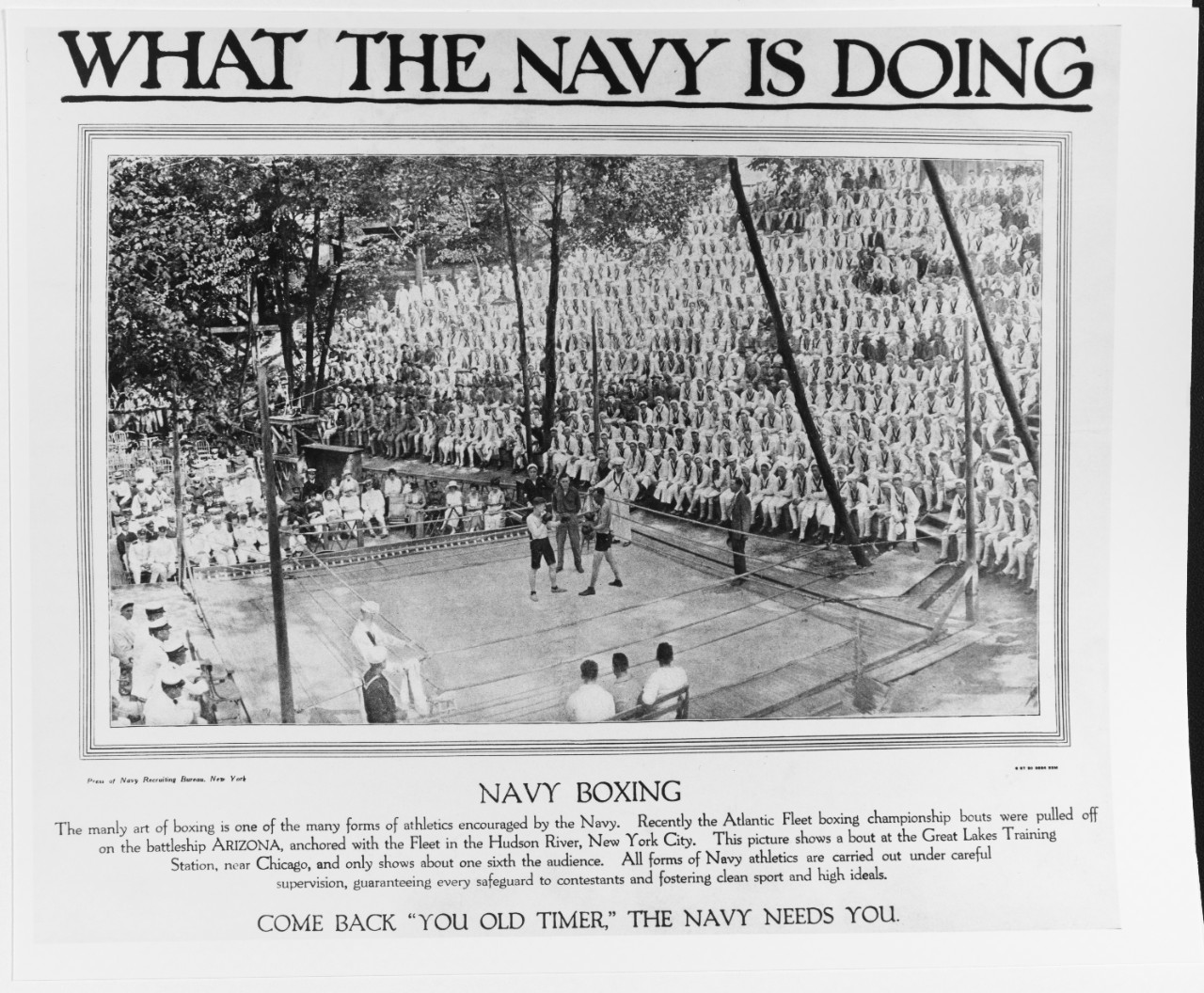 Recruiting Poster: What the Navy is Doing: Navy Boxing