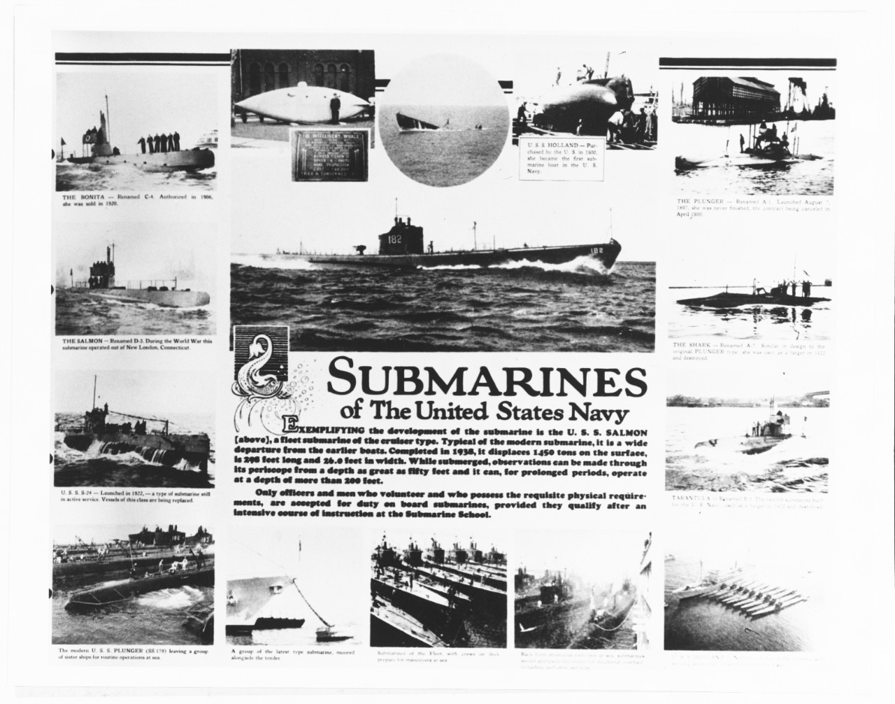 Navy poster, "Submarines"