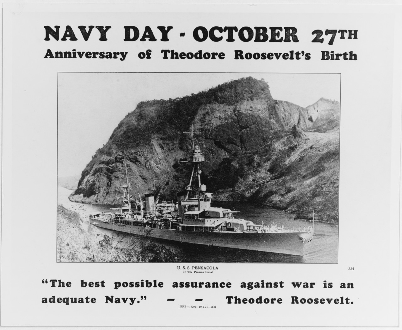 Navy Day poster, 1931