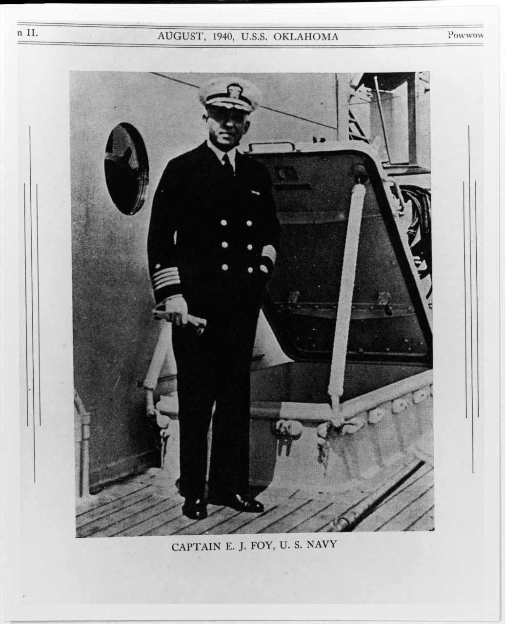 Captain E.J. Foy, USN