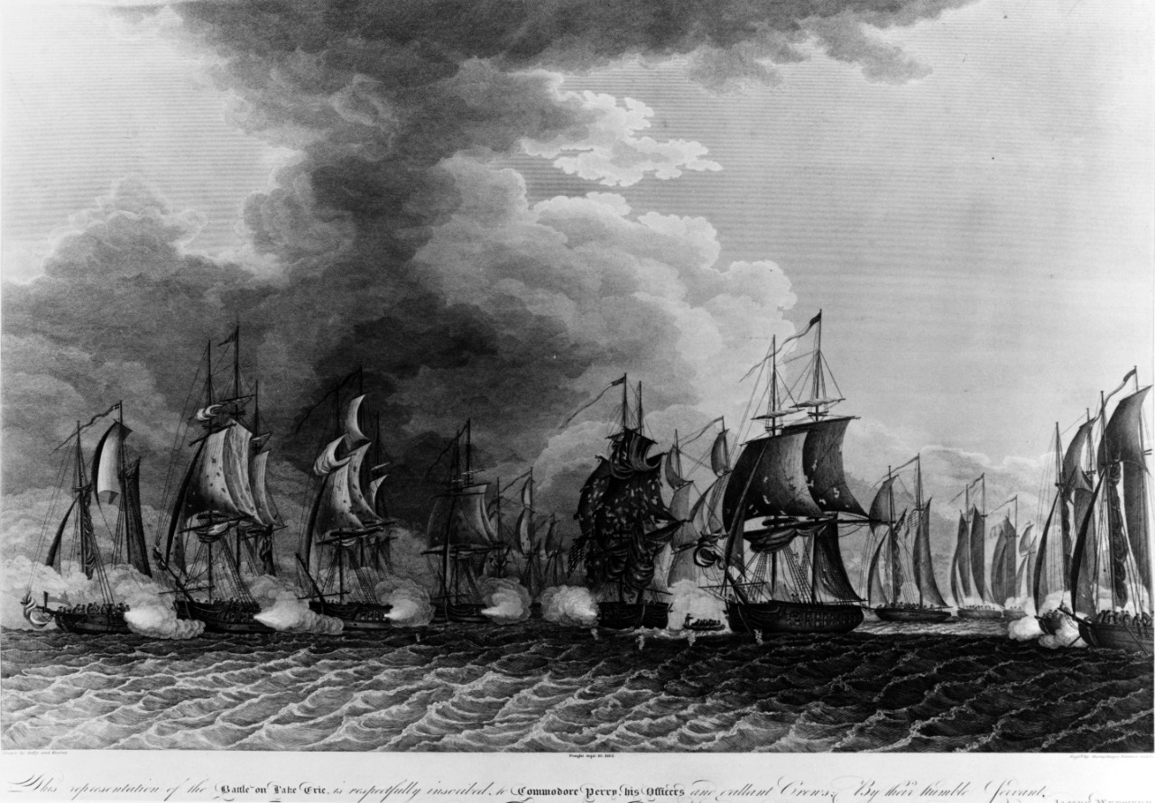 Battle of Lake Erie, 10 September 1813.