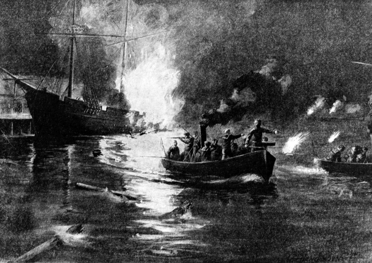 Destruction of C.S. Privateer Royal Yacht, 8 November 1861.