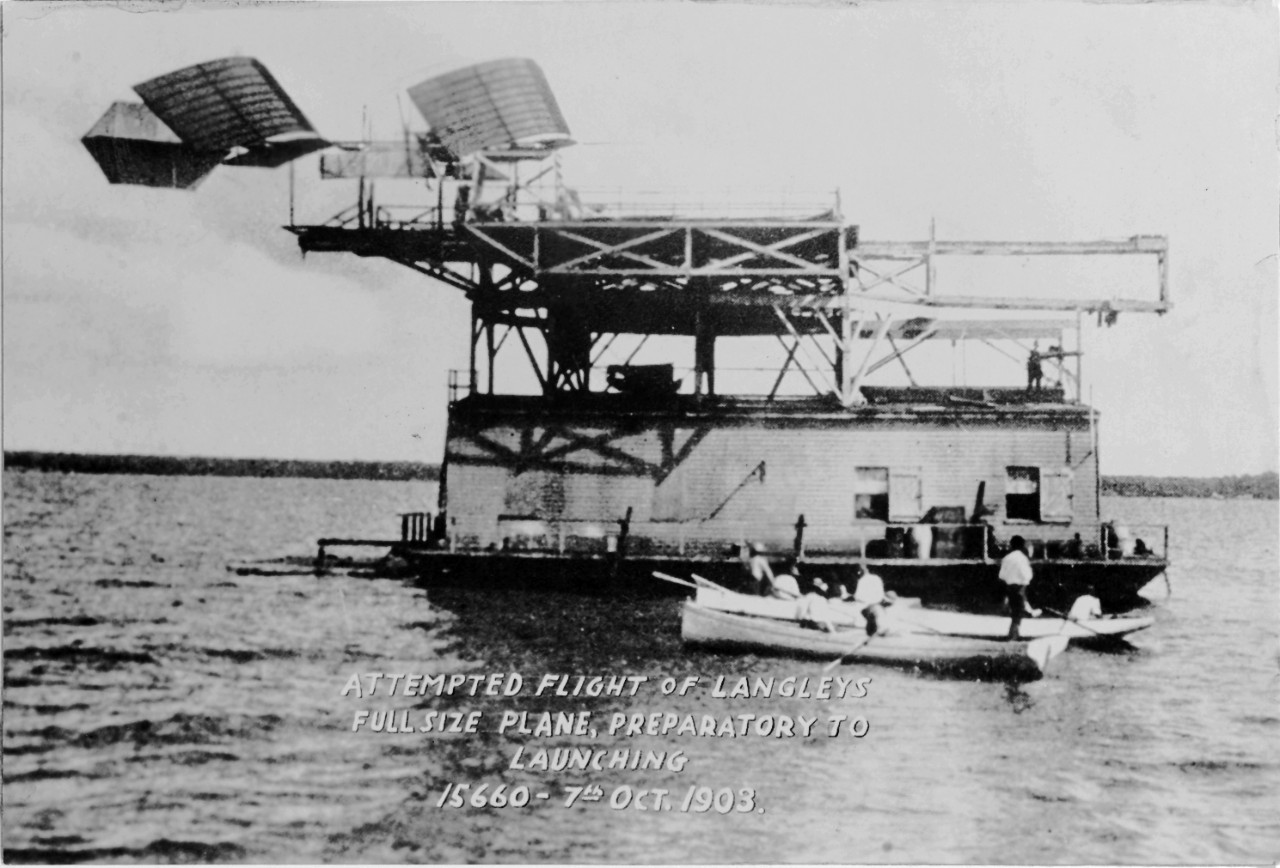Samuel Langley and his early aircraft