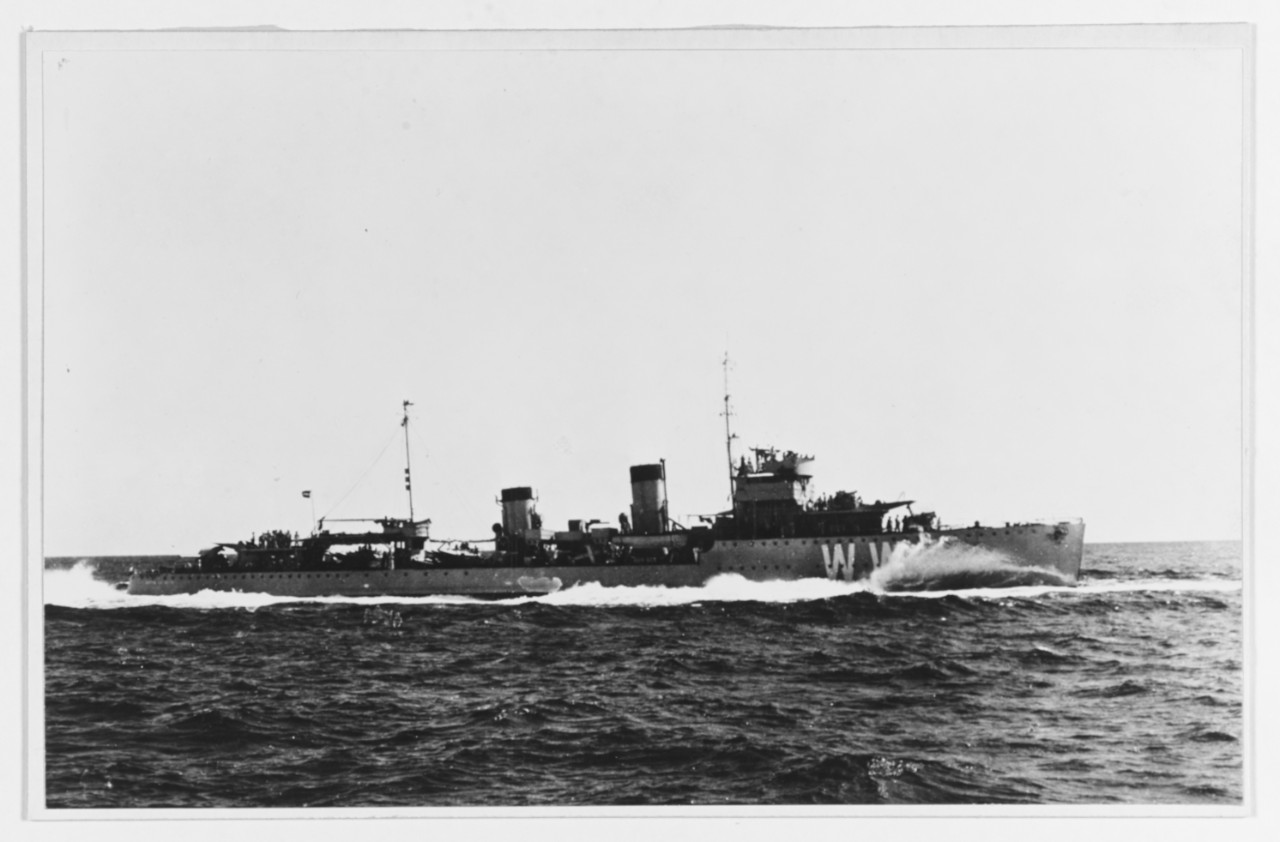 WITTE DE WITH (Dutch Destroyer, 1928)