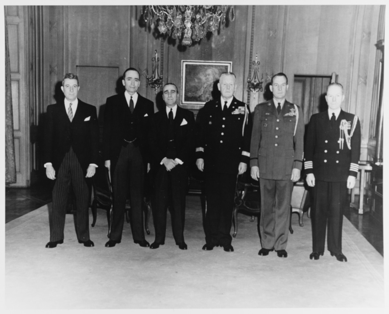 Captain H.H. Smith-Hutton, USN (far right)