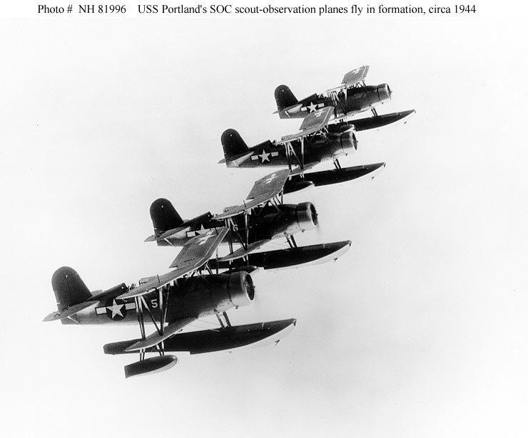 Photo #: NH 81996  Curtiss SOC-3 &quot;Seagull&quot; floatplanes
