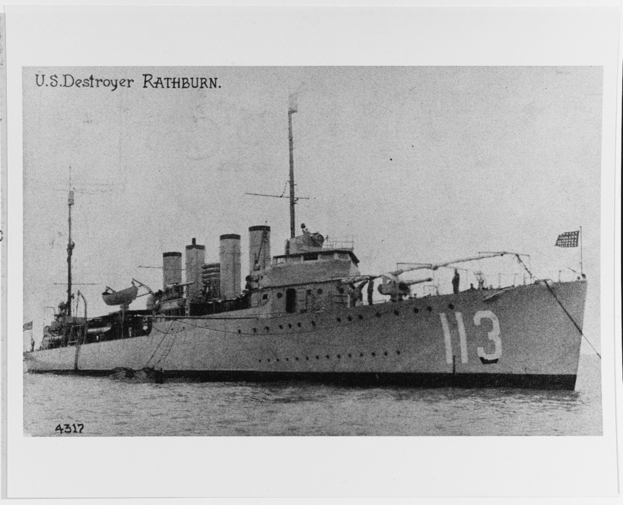 USS RATHBURNE (DD-113)